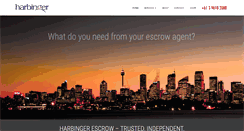 Desktop Screenshot of harbinger-escrow.com.au